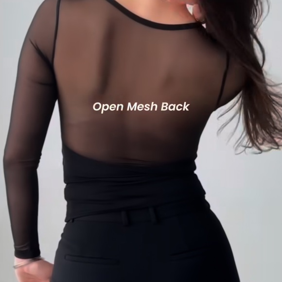 Klassy Network Mesh Back Bramisuit, Black XL - Picture 2 of 7
